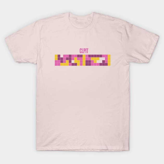 Tetris Pink Version T-Shirt by CLPIT